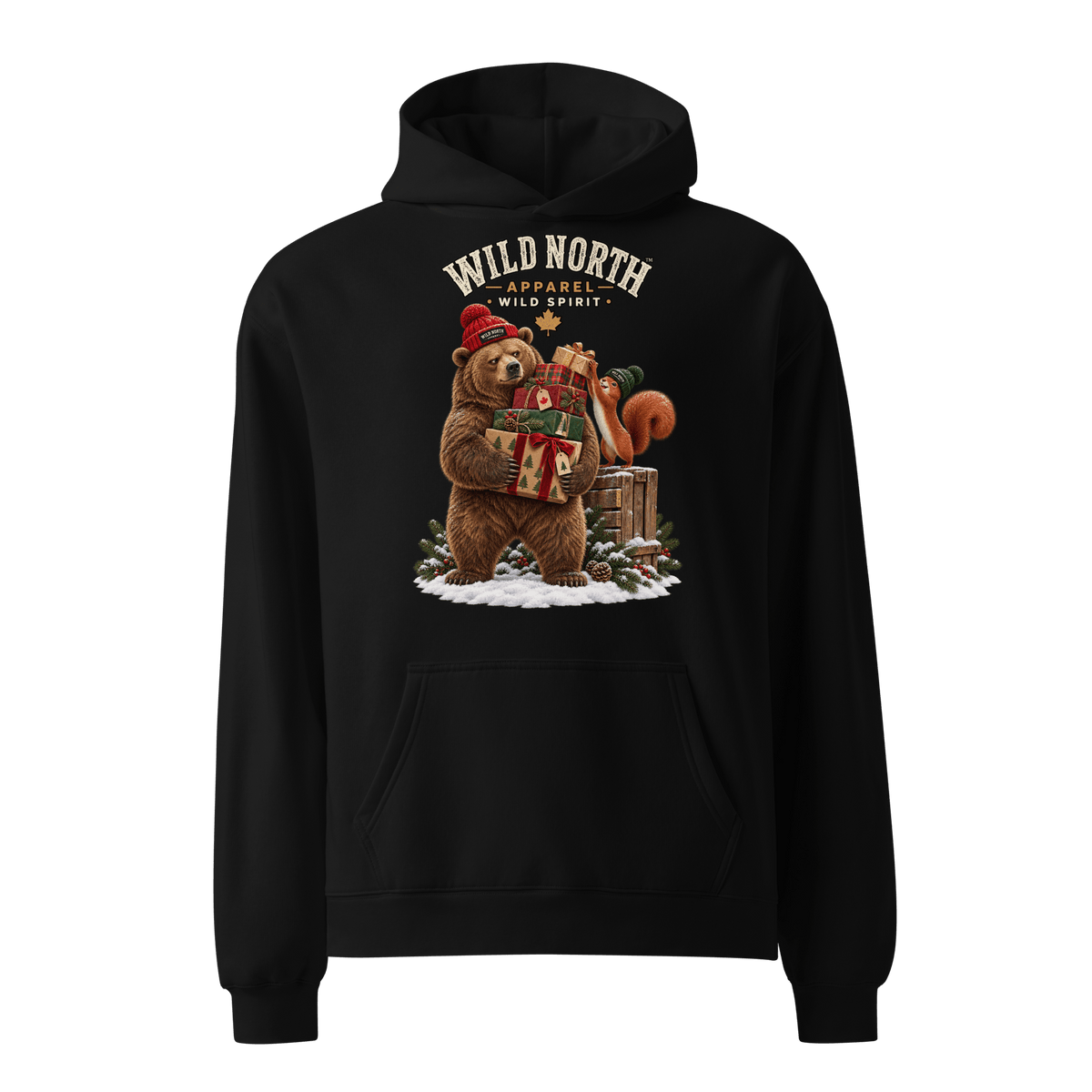 #wild_north_apparelWild North™ Holiday Gift Patrol - Unisex oversized hoodie - Wild North Apparel™#canadian_outdoor_wildlife_inspired_clothing#