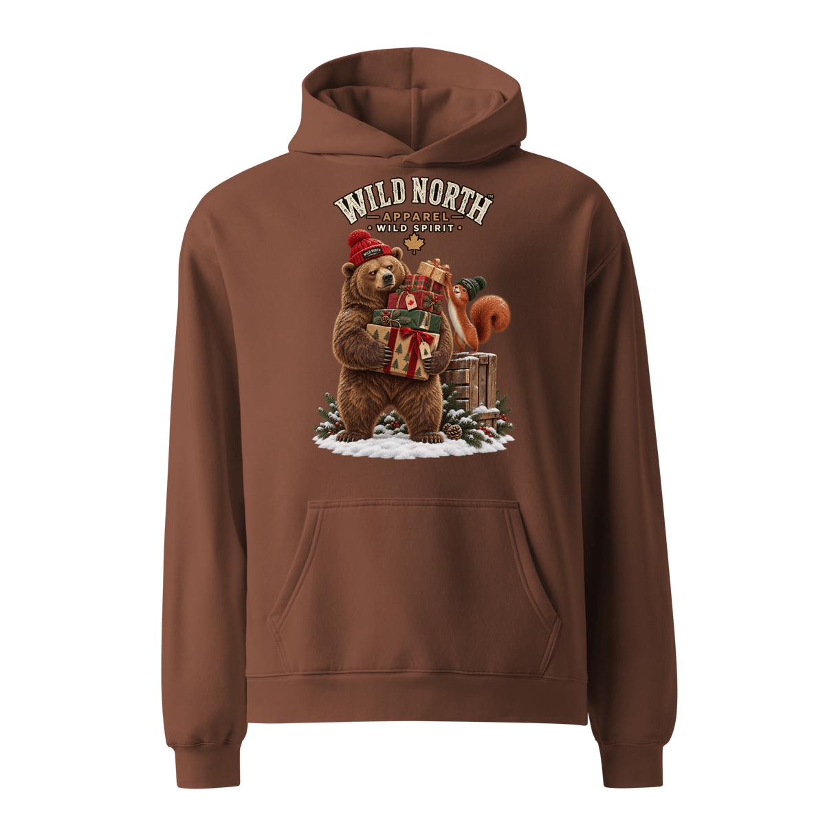 #wild_north_apparelWild North™ Holiday Gift Patrol - Unisex oversized hoodie - Wild North Apparel™#canadian_outdoor_wildlife_inspired_clothing#