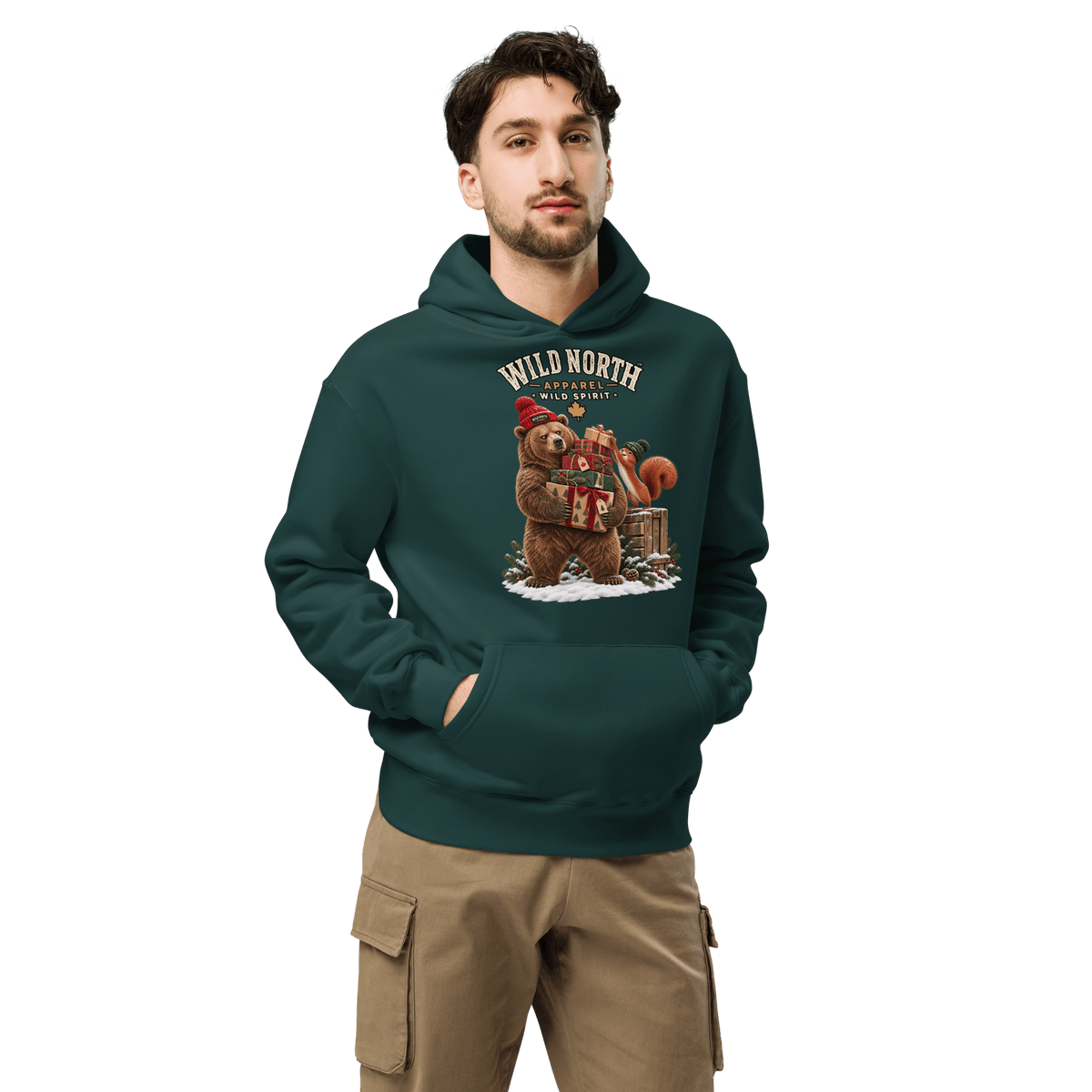 #wild_north_apparelWild North™ Holiday Gift Patrol - Unisex oversized hoodie - Wild North Apparel™#canadian_outdoor_wildlife_inspired_clothing#