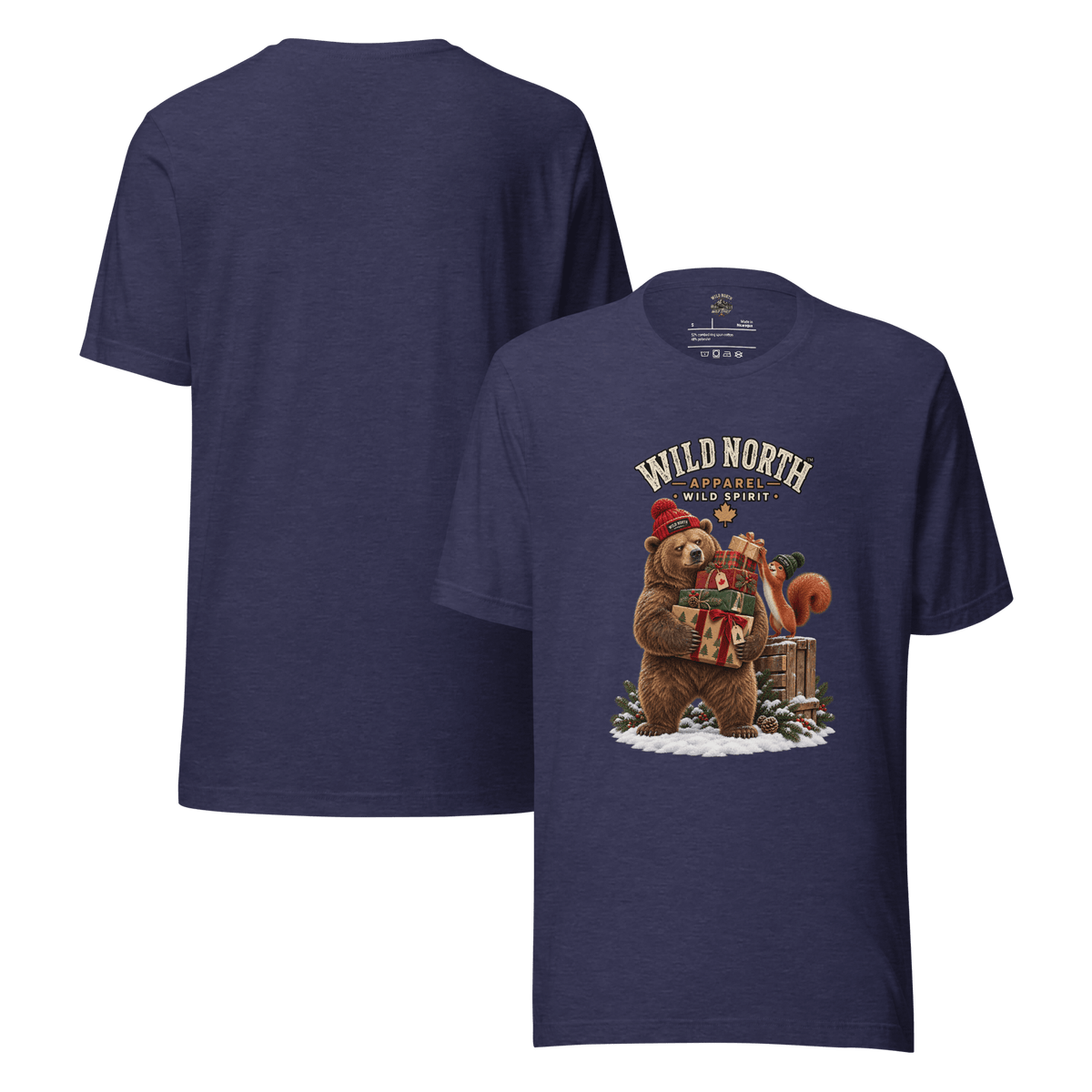 #wild_north_apparelWild North™ Holiday Gift Patrol - Unisex t-shirt - Wild North Apparel™#canadian_outdoor_wildlife_inspired_clothing#