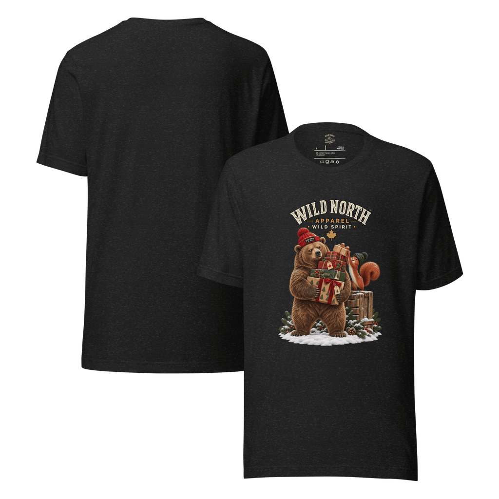 #wild_north_apparelWild North™ Holiday Gift Patrol - Unisex t-shirt - Wild North Apparel™#canadian_outdoor_wildlife_inspired_clothing#