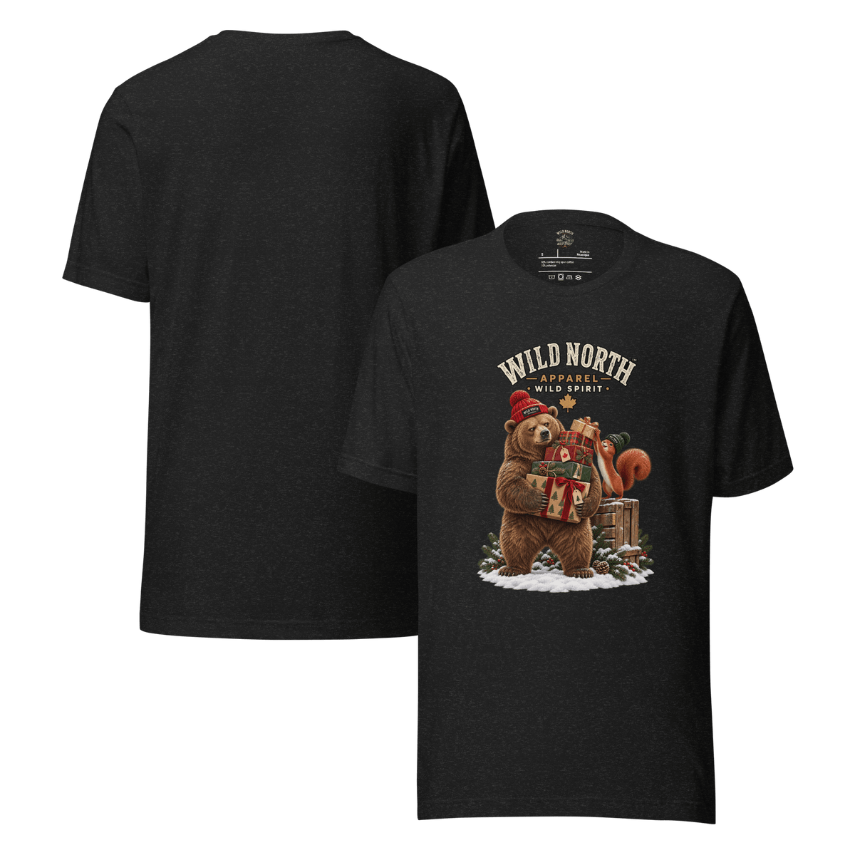 #wild_north_apparelWild North™ Holiday Gift Patrol - Unisex t-shirt - Wild North Apparel™#canadian_outdoor_wildlife_inspired_clothing#