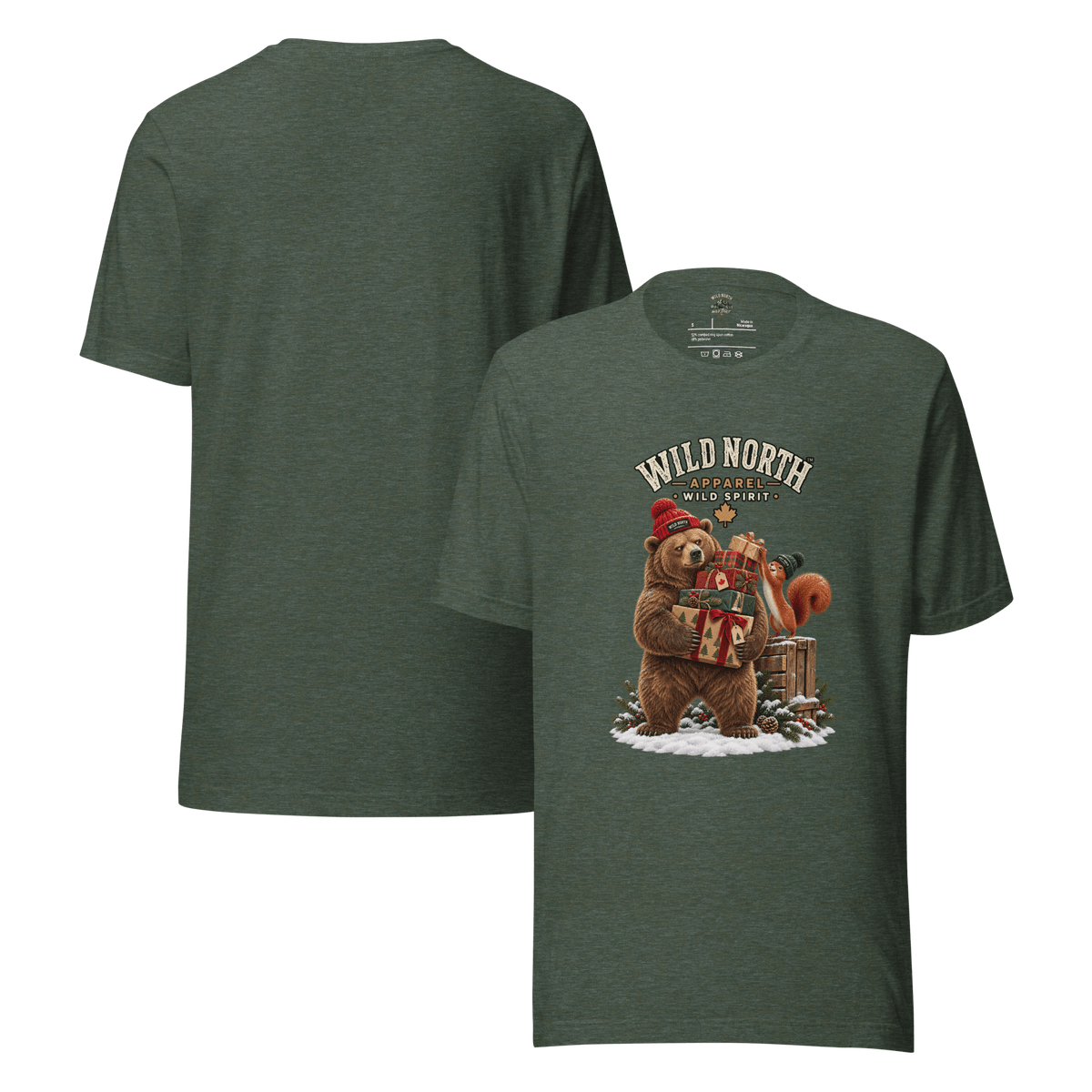 #wild_north_apparelWild North™ Holiday Gift Patrol - Unisex t-shirt - Wild North Apparel™#canadian_outdoor_wildlife_inspired_clothing#