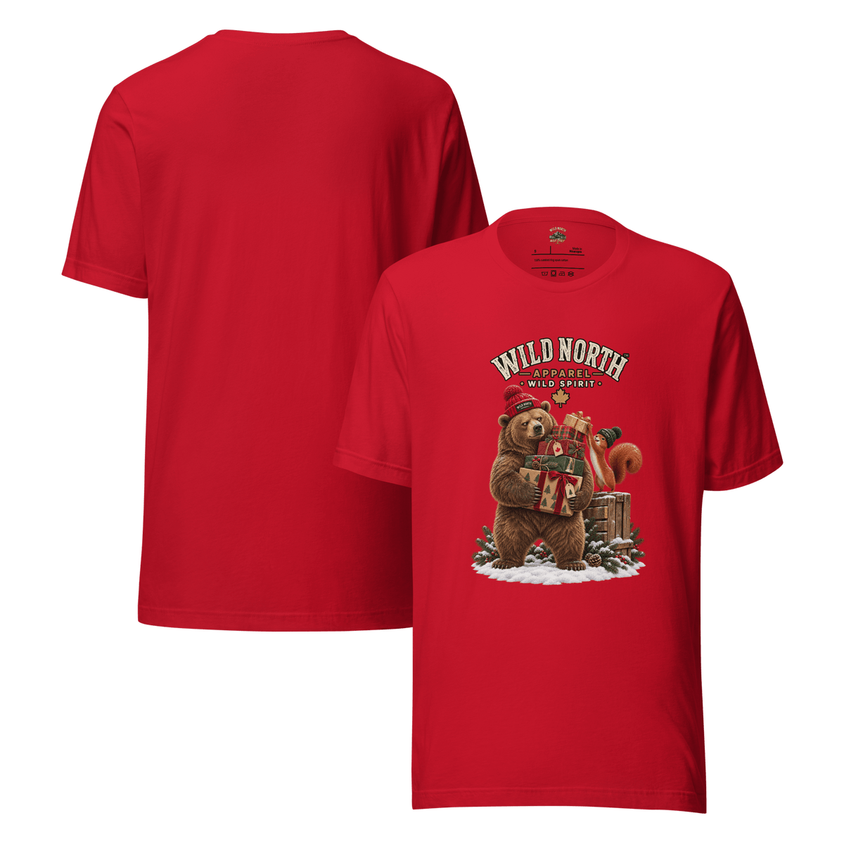 #wild_north_apparelWild North™ Holiday Gift Patrol - Unisex t-shirt - Wild North Apparel™#canadian_outdoor_wildlife_inspired_clothing#
