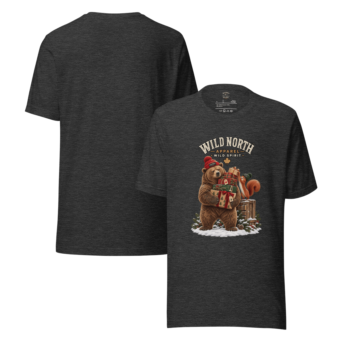 #wild_north_apparelWild North™ Holiday Gift Patrol - Unisex t-shirt - Wild North Apparel™#canadian_outdoor_wildlife_inspired_clothing#