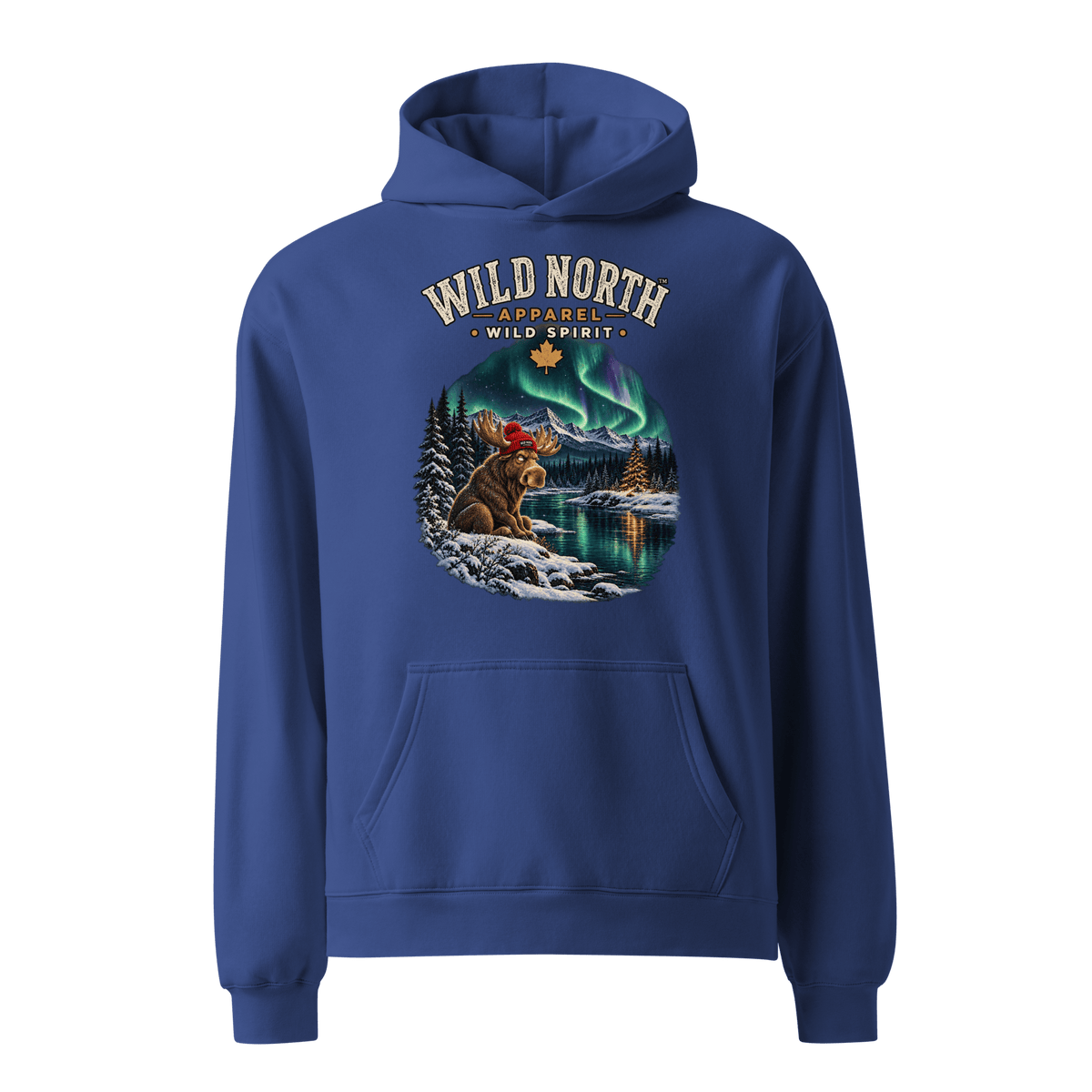 #wild_north_apparelWild North™ Northern Lights Mood - Unisex oversized hoodie - Wild North Apparel™#canadian_outdoor_wildlife_inspired_clothing#