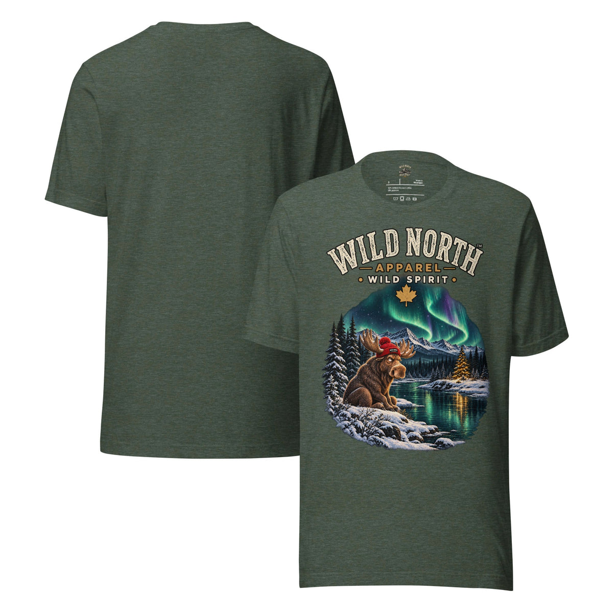 #wild_north_apparelWild North™ Northern Lights Mood - Unisex t-shirt - Wild North Apparel™#canadian_outdoor_wildlife_inspired_clothing#