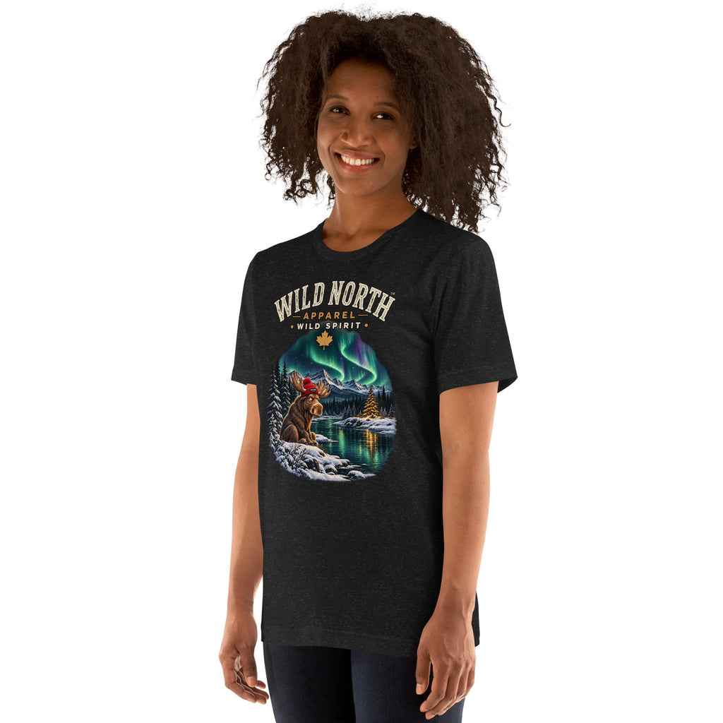 #wild_north_apparelWild North™ Northern Lights Mood - Unisex t-shirt - Wild North Apparel™#canadian_outdoor_wildlife_inspired_clothing#
