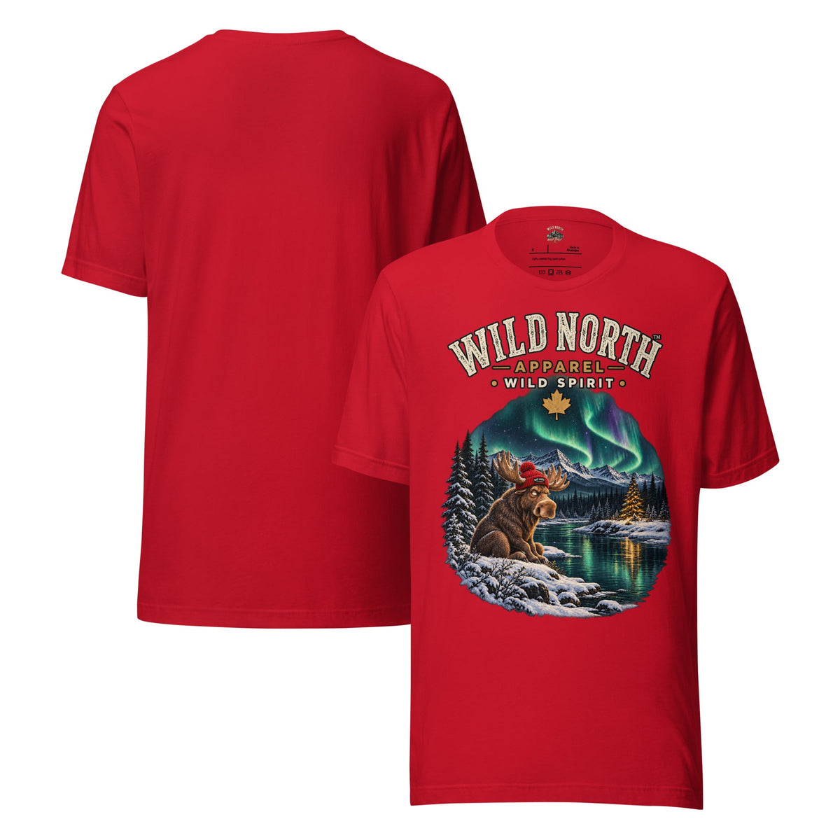 #wild_north_apparelWild North™ Northern Lights Mood - Unisex t-shirt - Wild North Apparel™#canadian_outdoor_wildlife_inspired_clothing#