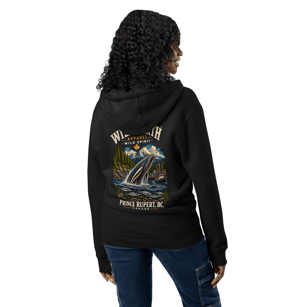#wild_north_apparelWild North Prince Rupert Harbour Humpback™ - Premium full zip hoodie - Wild North Apparel™#canadian_outdoor_wildlife_inspired_clothing#