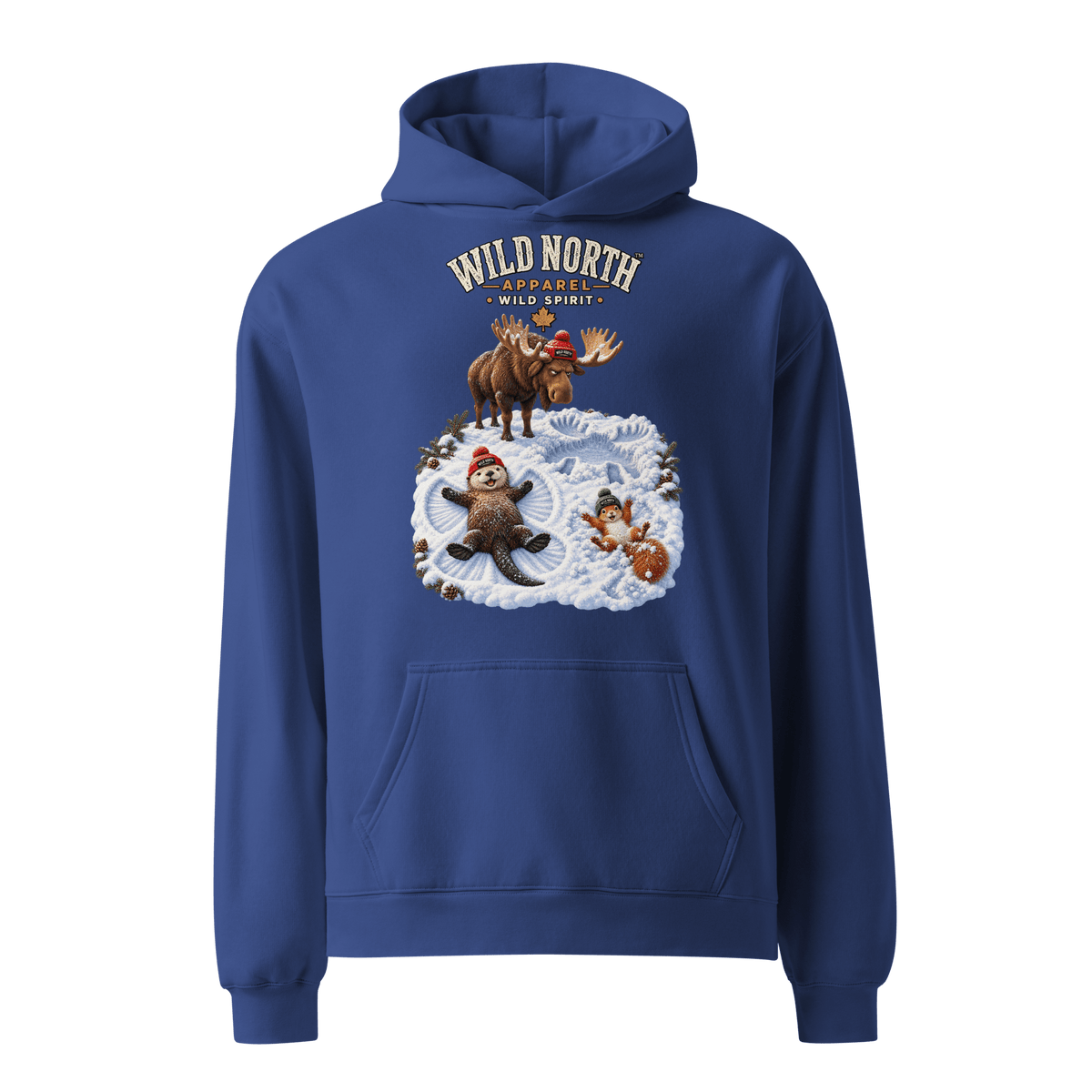 #wild_north_apparelWild North™ Snow Angel Suspects - Unisex oversized hoodie - Wild North Apparel™#canadian_outdoor_wildlife_inspired_clothing#
