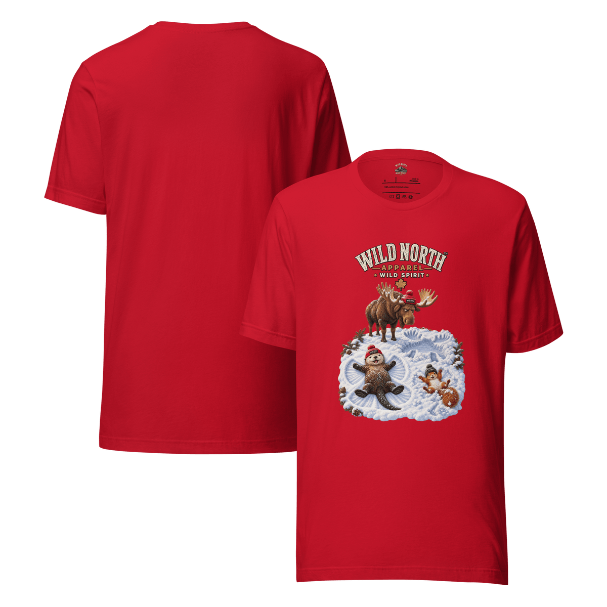#wild_north_apparelWild North™ Snow Angel SuspectsUnisex t-shirt - Wild North Apparel™#canadian_outdoor_wildlife_inspired_clothing#