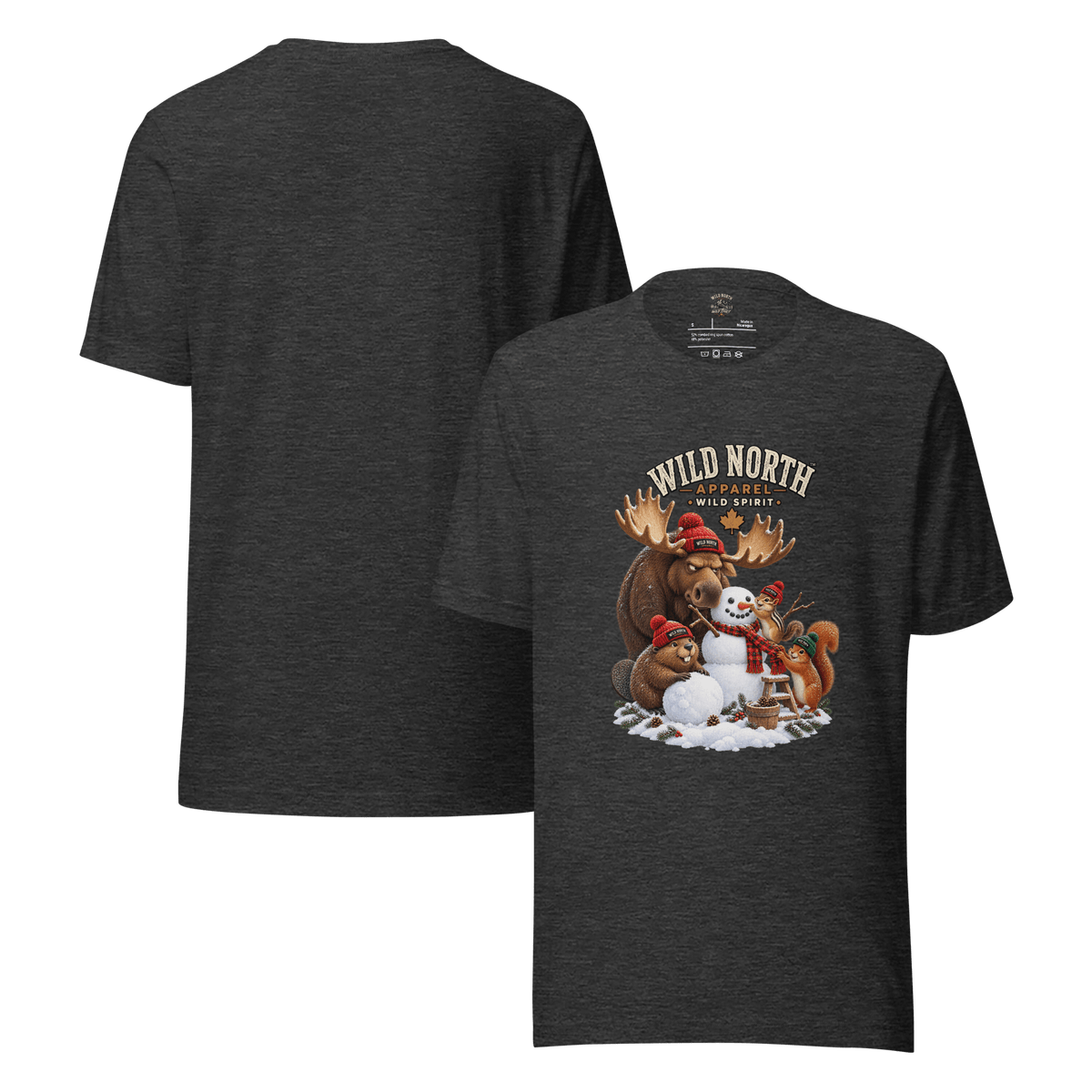 #wild_north_apparelWild North™ Snowman Construction Crew - Unisex t-shirt - Wild North Apparel™#canadian_outdoor_wildlife_inspired_clothing#
