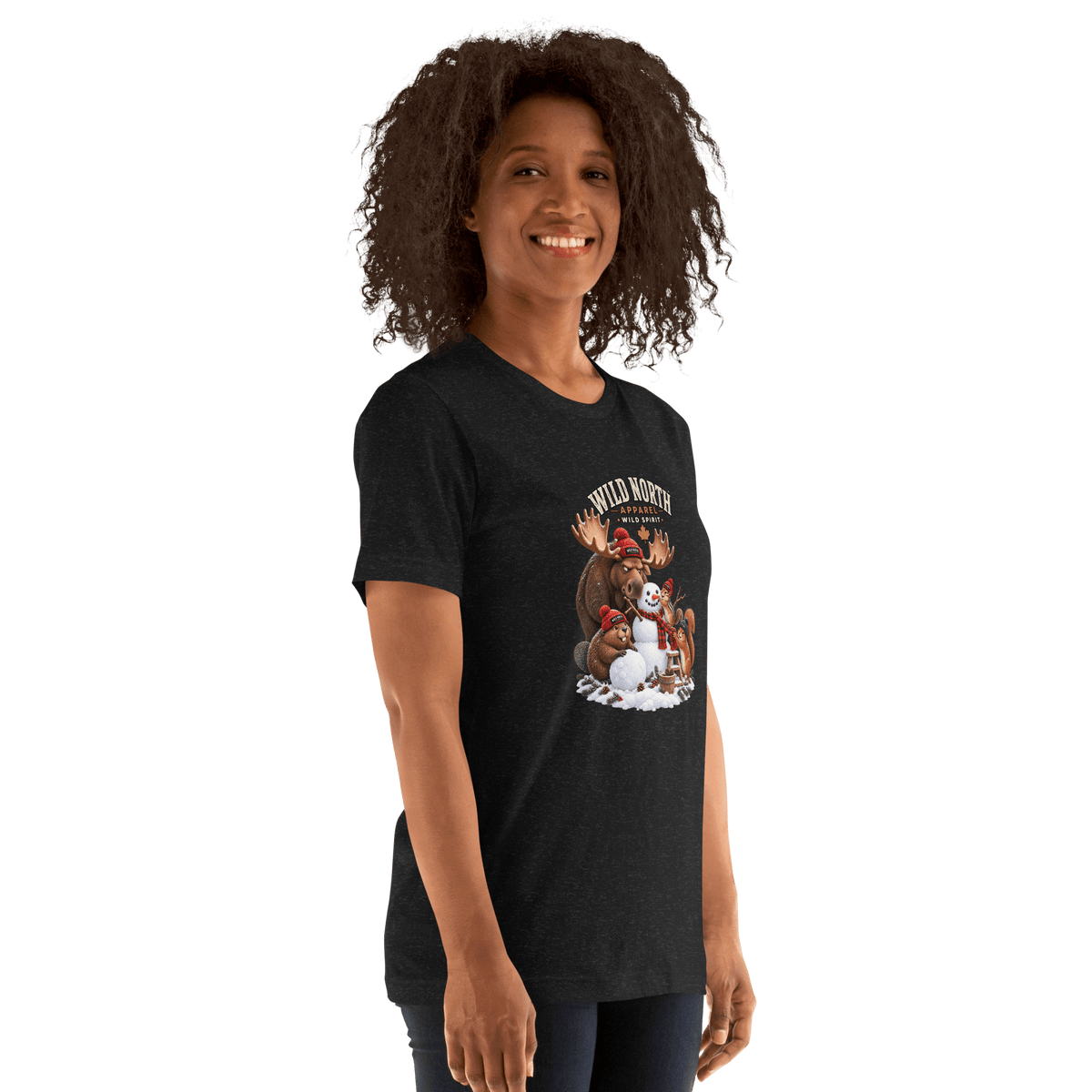 #wild_north_apparelWild North™ Snowman Construction Crew - Unisex t-shirt - Wild North Apparel™#canadian_outdoor_wildlife_inspired_clothing#