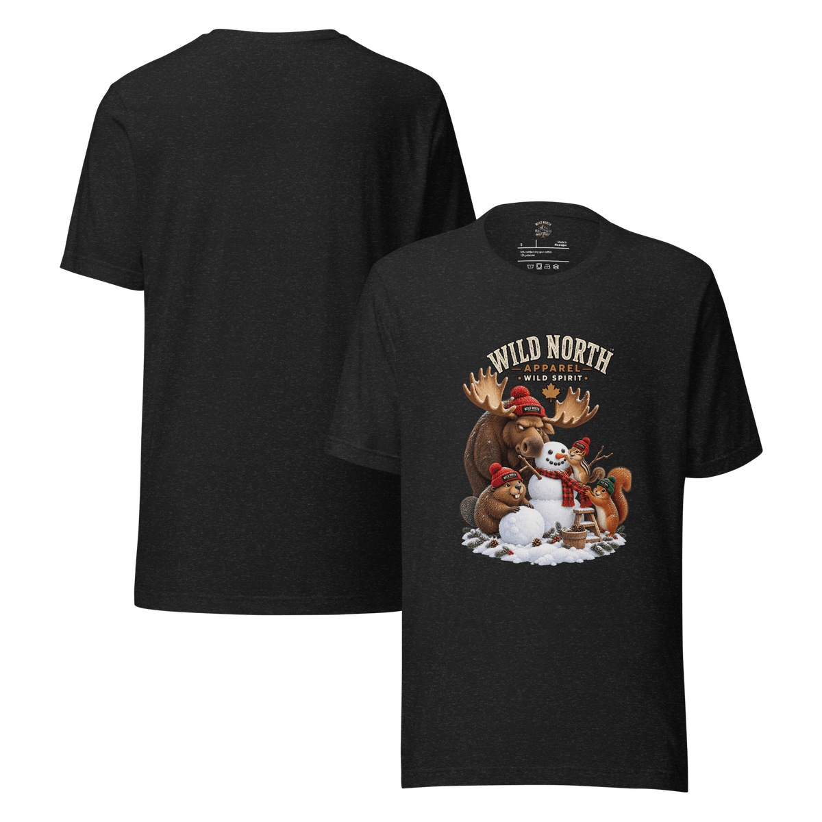#wild_north_apparelWild North™ Snowman Construction Crew - Unisex t-shirt - Wild North Apparel™#canadian_outdoor_wildlife_inspired_clothing#
