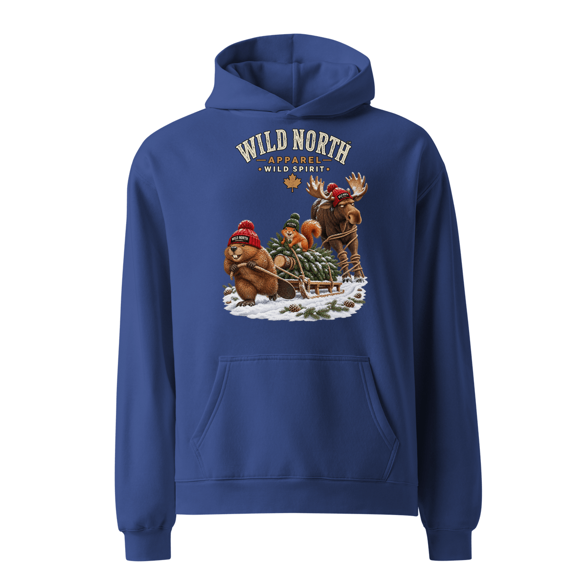 #wild_north_apparelWild North™ The Great Christmas Tree Heist - Unisex oversized hoodie - Wild North Apparel™#canadian_outdoor_wildlife_inspired_clothing#