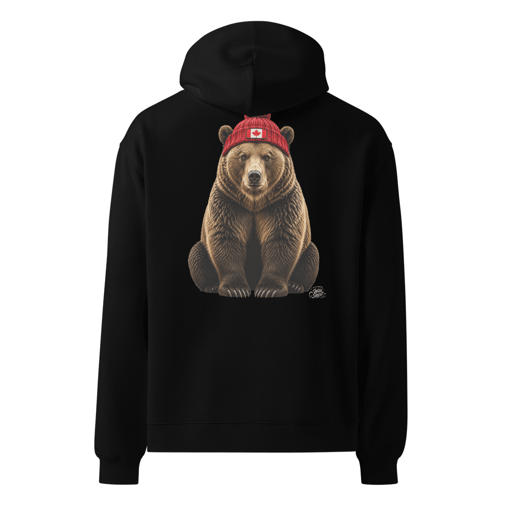 #wild_north_apparelWild Spirit Grizzly - Unisex Oversized Hoodie - Wild North Apparel™#canadian_outdoor_wildlife_inspired_clothing#