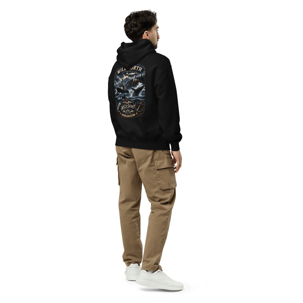#wild_north_apparelWild Spirit: North Coast Legacy - Unisex Oversized Hoodie - Wild North Apparel™#canadian_outdoor_wildlife_inspired_clothing#