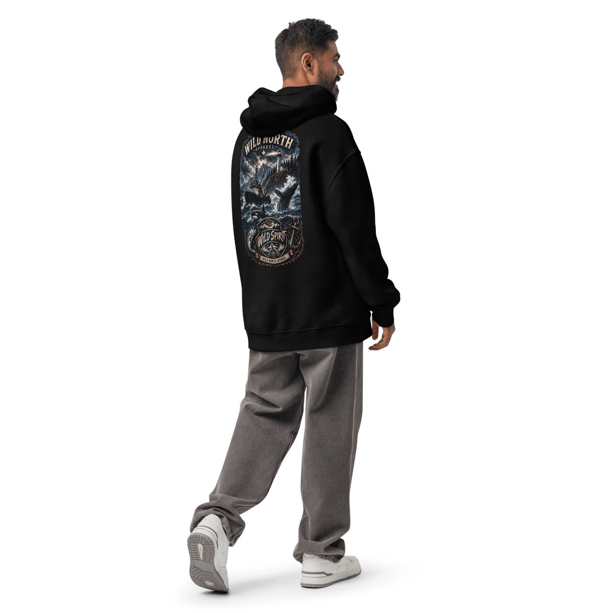 #wild_north_apparelWild Spirit: North Coast Legacy - Unisex Oversized Hoodie - Wild North Apparel™#canadian_outdoor_wildlife_inspired_clothing#