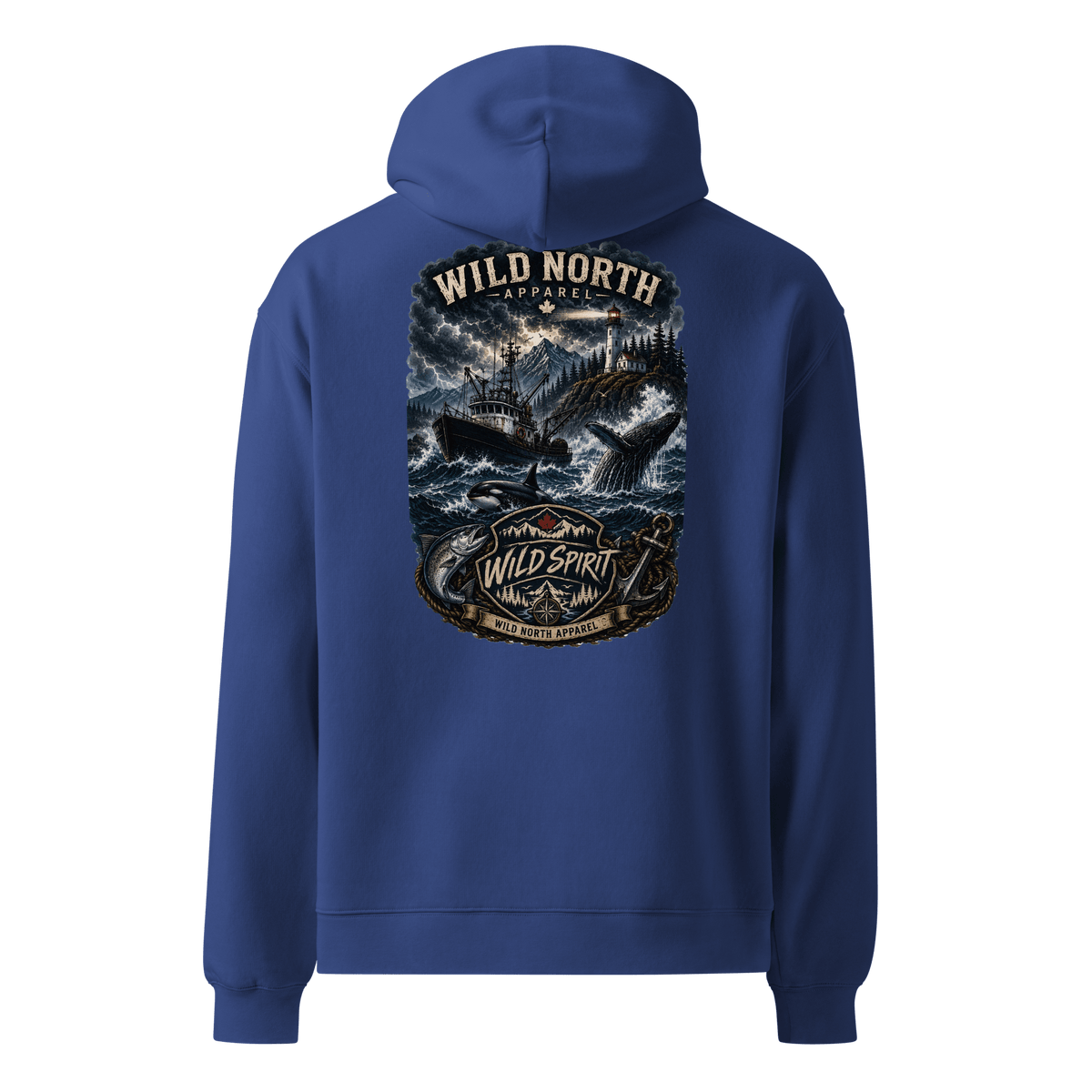 #wild_north_apparelWild Spirit: North Coast Legacy - Unisex Oversized Hoodie - Wild North Apparel™#canadian_outdoor_wildlife_inspired_clothing#