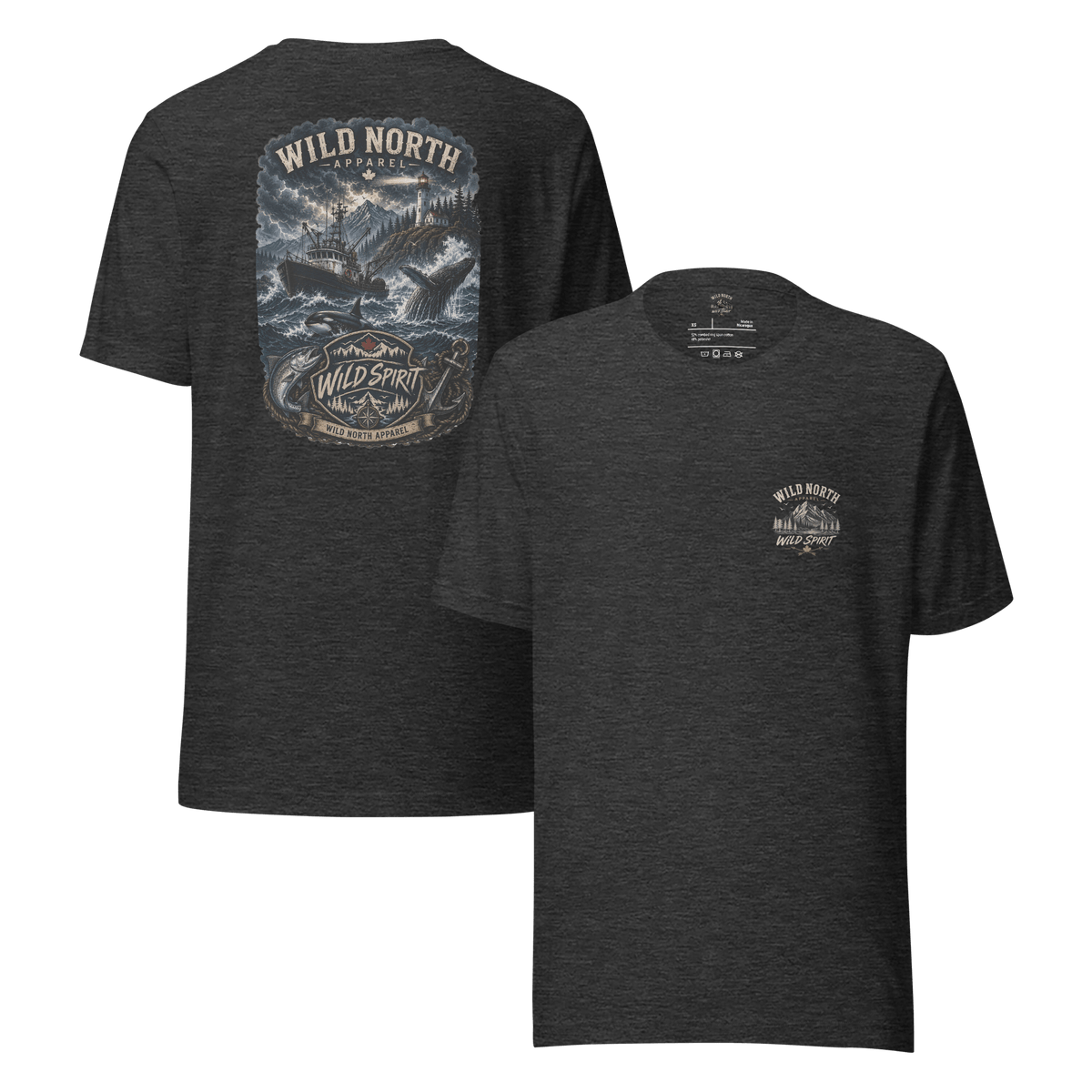#wild_north_apparelWild Spirit North Coast Legacy - Unisex T-shirt - Wild North Apparel#canadian_outdoor_wildlife_inspired_clothing#