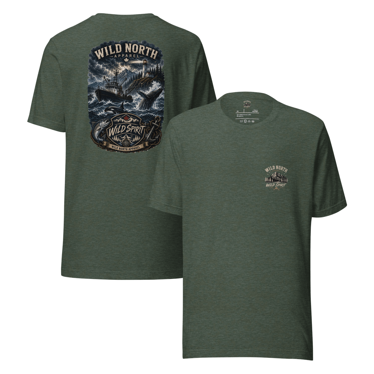 #wild_north_apparelWild Spirit North Coast Legacy - Unisex T-shirt - Wild North Apparel#canadian_outdoor_wildlife_inspired_clothing#