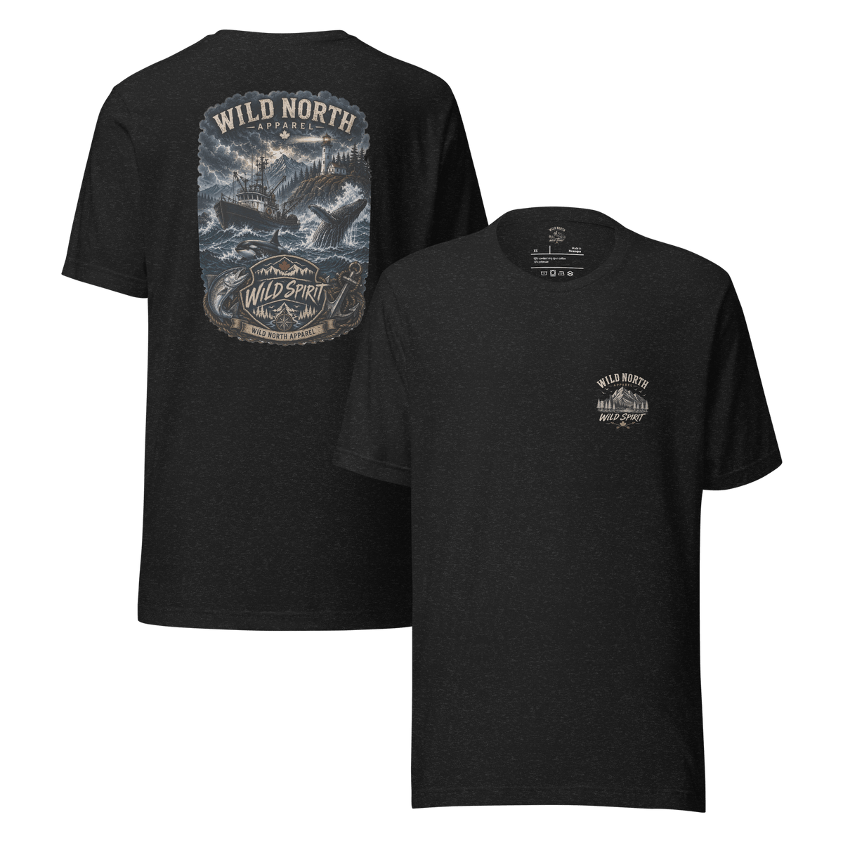 #wild_north_apparelWild Spirit North Coast Legacy - Unisex T-shirt - Wild North Apparel#canadian_outdoor_wildlife_inspired_clothing#