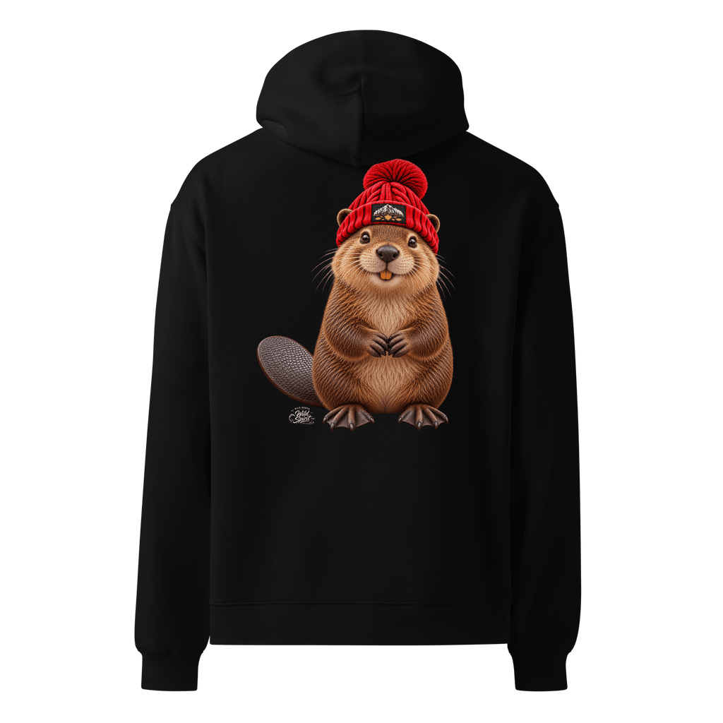 #wild_north_apparelWild Spirit Northern Dam Builder - Unisex oversized hoodie - Wild North Apparel™#canadian_outdoor_wildlife_inspired_clothing#