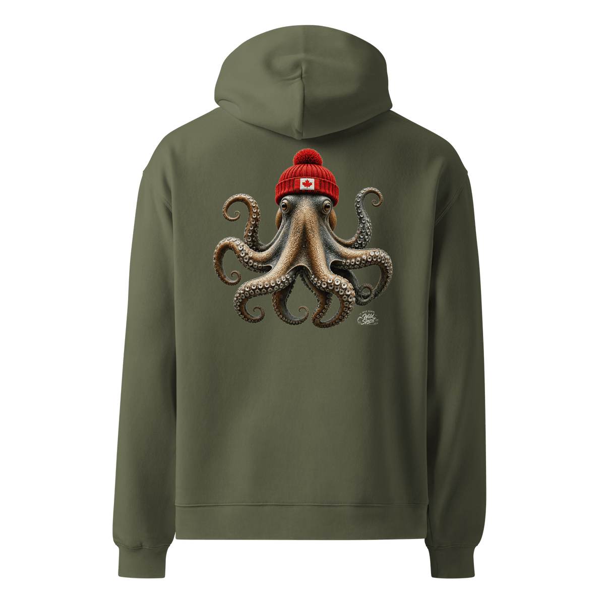#wild_north_apparelWild Spirit Octopus - Unisex oversized hoodie - Wild North Apparel#canadian_outdoor_wildlife_inspired_clothing#