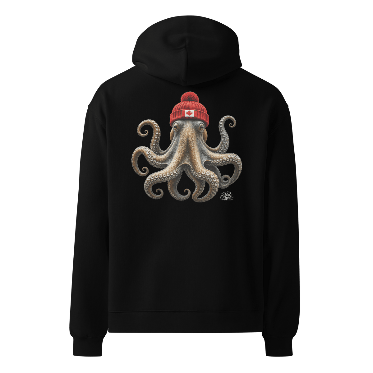 #wild_north_apparelWild Spirit Octopus - Unisex oversized hoodie - Wild North Apparel#canadian_outdoor_wildlife_inspired_clothing#
