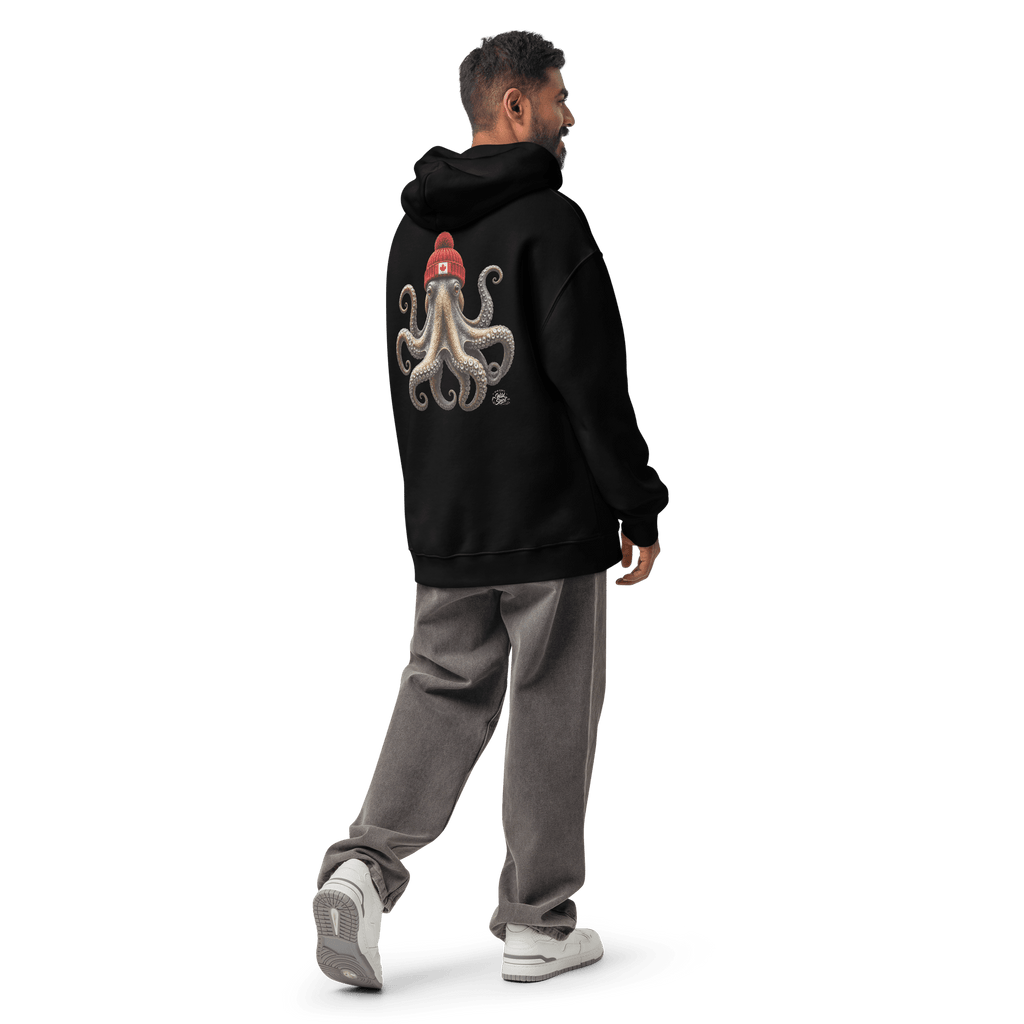 #wild_north_apparelWild Spirit Octopus - Unisex oversized hoodie - Wild North Apparel#canadian_outdoor_wildlife_inspired_clothing#