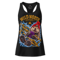 #wild_north_apparelWomen’s Northern Drift Wild Spirit Sea Otter - Fitted Racerback Tank Top - Wild North Apparel™#canadian_outdoor_wildlife_inspired_clothing#