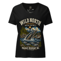 #wild_north_apparelWomen’s Wild North Prince Rupert Harbour Humpback™ - relaxed v-neck t-shirt - Wild North Apparel™#canadian_outdoor_wildlife_inspired_clothing#