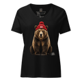 #wild_north_apparelWomen’s Wild Spirit Grizzly Tee - Relaxed V-neck T-shirt - Wild North Apparel™#canadian_outdoor_wildlife_inspired_clothing#
