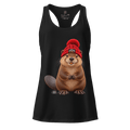 #wild_north_apparelWomen’s Wild Spirit Northern Dam Builder -fitted racerback tank top - Wild North Apparel™#canadian_outdoor_wildlife_inspired_clothing#